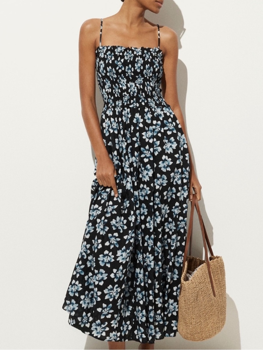 ▪️{PRICE FIRM} J. Crew Smocked Maxi Dress ~ Floral Tie-Dye